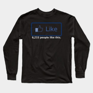 Facebook Like Long Sleeve T-Shirt